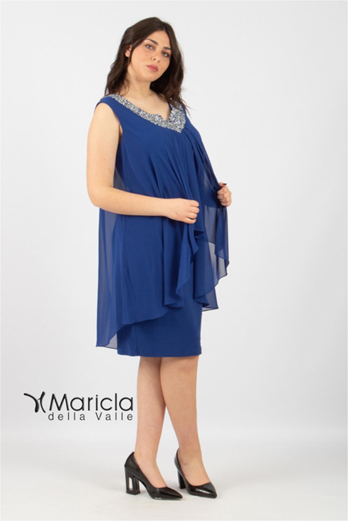 Abito con strass<BR/> BB71026 ROYAL MARICLA ELEGANCE