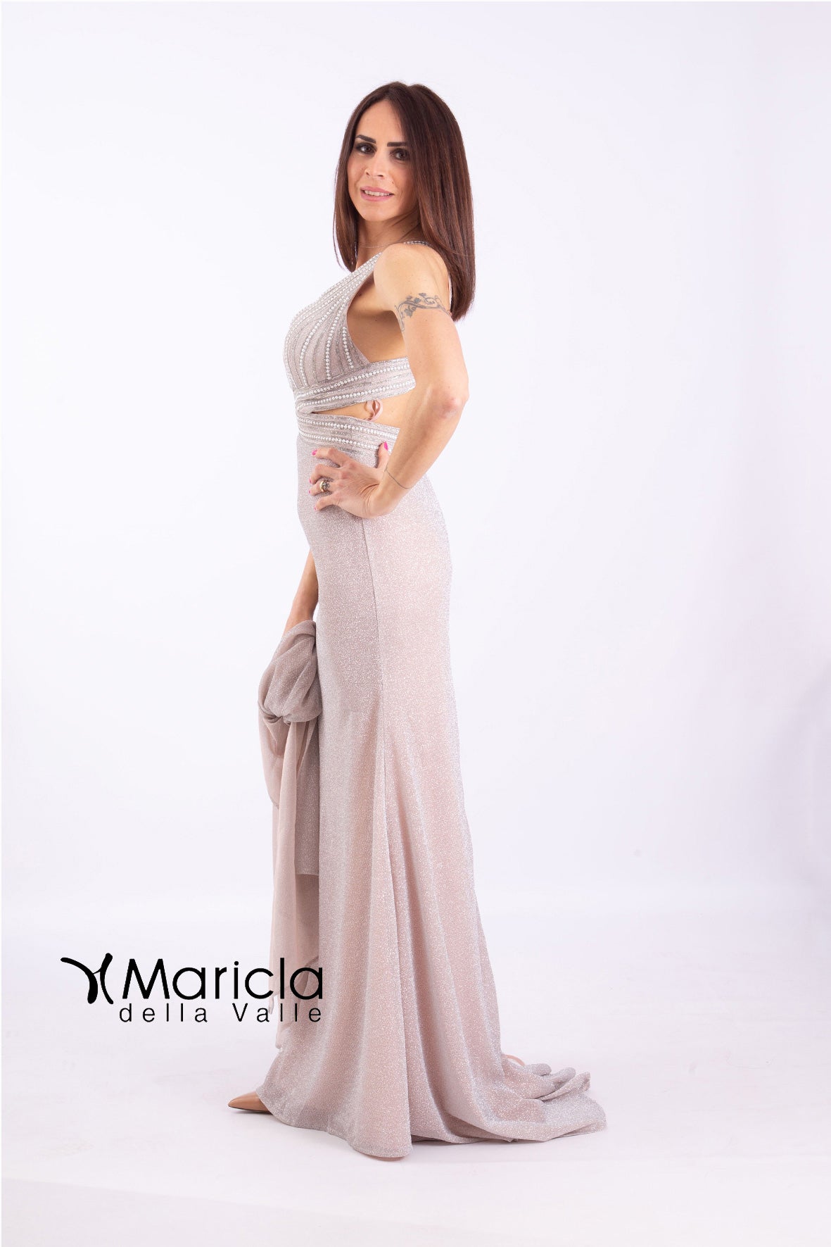 lungo sirena glitter JC34708 PLATINO MARICLA ELEGANCE 
