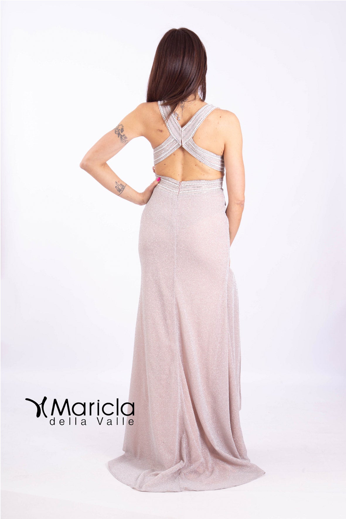 lungo sirena glitter JC34708 PLATINO MARICLA ELEGANCE 