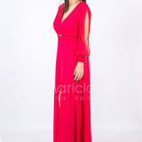 abito manica lunga PF607 FUXIA PAOLA FORTI 