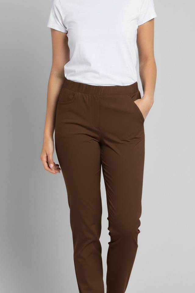 pantalone elastico CF16020P26 MORO CARLA FERRONI 