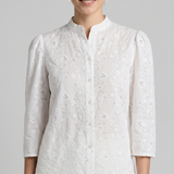 camicia con microstrass CF50097 BIANCO CARLA FERRONI 