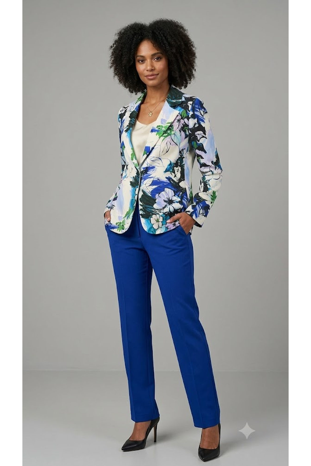 giacca floreale e pantalone BRONTOLO ROYAL MARICLA 