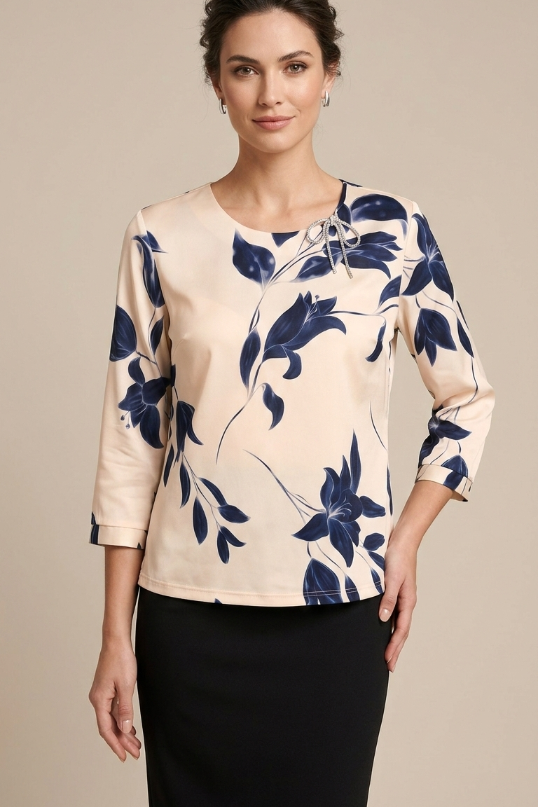 casacca fantasia DB10967 BLU MARICLA 