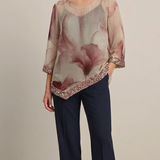 casacca fantasia con paiette DB10990 ROSA MARICLA 