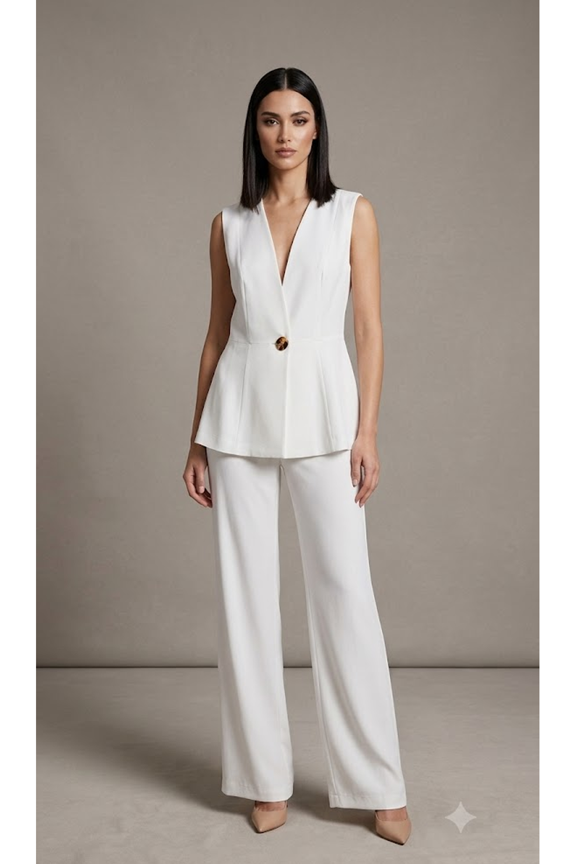 Completo gilet e pantalone DORIANA BIANCO MARICLA 