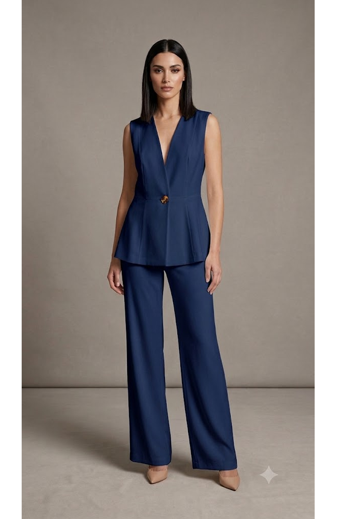 Completo gilet e pantalone DORIANA BLU MARICLA 