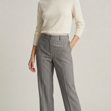 pantalone palazzo gessato EC02902 GRIGIO MARICLA 