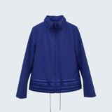 Giubbino spalmato e trapuntato con cappuccio EC2466 BLUETTE MARICLA 