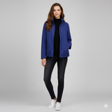 Giubbino spalmato e trapuntato con cappuccio EC2466 BLUETTE MARICLA 