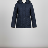 Giaccone trapuntato con cappuccio EC2508 BLU MARICLA 
