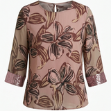 casacca fantasia con fasce paiette FFFAUSTA ROSA MARICLA 