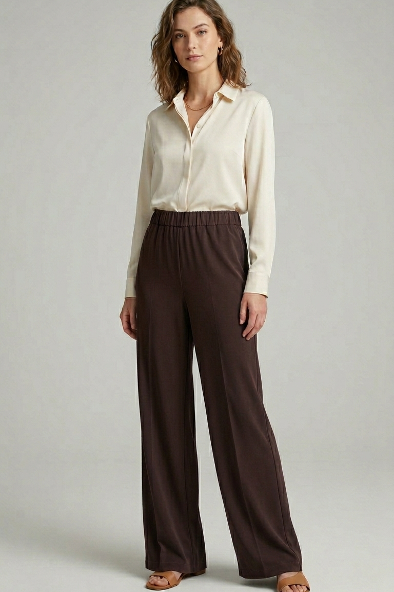 pantalone palazzo punto milano viscosa FFLORENZA MORO MARICLA 