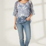 Blusa a Fiori GR1958 POLVERE MARICLA 