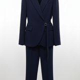 tailleur con giacca incrocio LIBERTY BLU MARICLA 