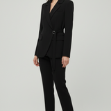 tailleur con giacca incrocio LIBERTY NERO MARICLA 