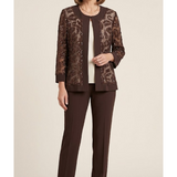 completo 3 pezzi giacca pizzo NICE MORO MARICLA 