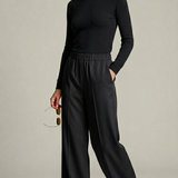 pantalone palazzo tasca PER26106 NERO MARICLA 