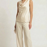 Top con scollo sceso ROMI2174 PANNA MARICLA 