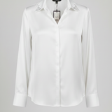 Camicia in Satin di raso luminous ROMI2752 BIANCO MARICLA 