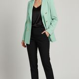 Giacca blazer tinta unita finto doppio petto ROMI4121 MENTA MARICLA 