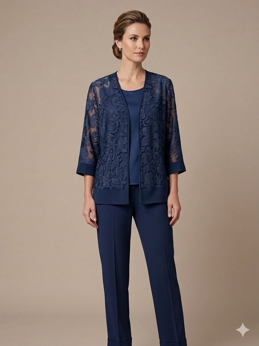 Completo 3 pezzi ROSALIA BLU MARICLA 
