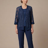 Completo 3 pezzi ROSALIA BLU MARICLA 