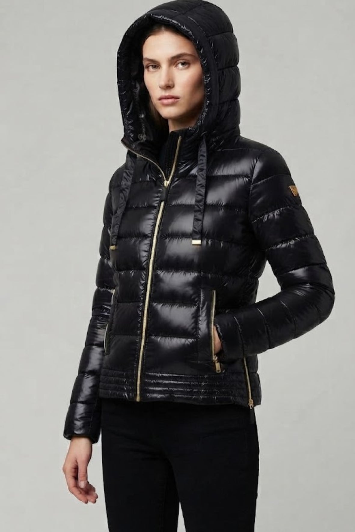 piumino doppia lunghezza con zip LIN3536 NERO LINDAS 