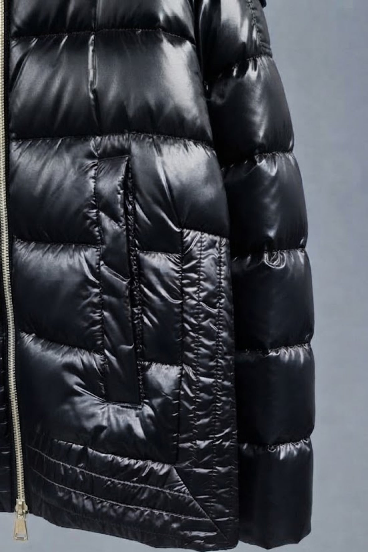 piumino doppia lunghezza con zip LIN3536 NERO LINDAS 
