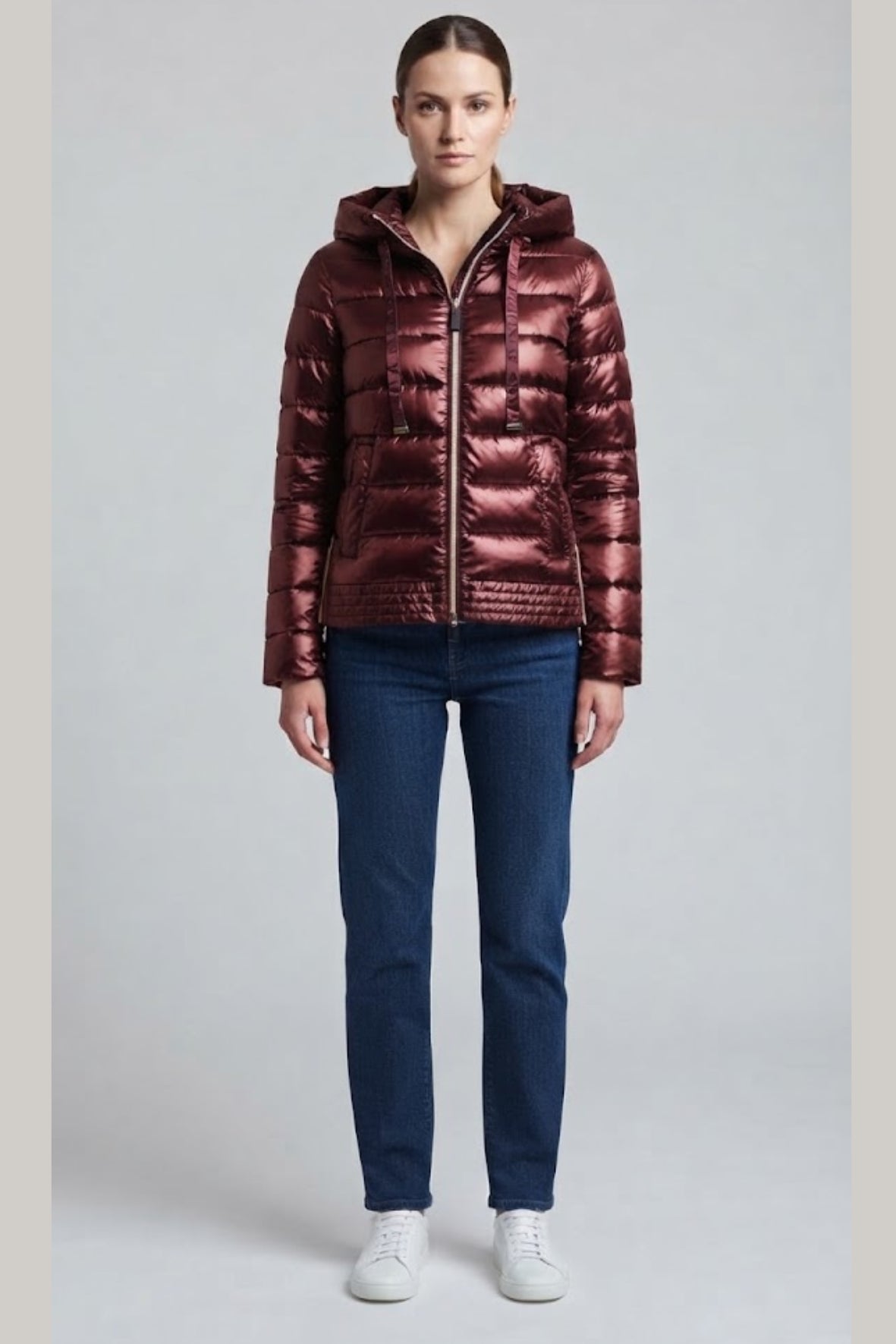 piumino doppia lunghezza con zip LIN3536 VINO LINDAS 