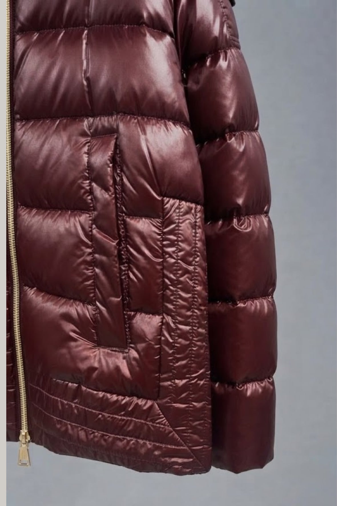 piumino doppia lunghezza con zip LIN3536 VINO LINDAS 