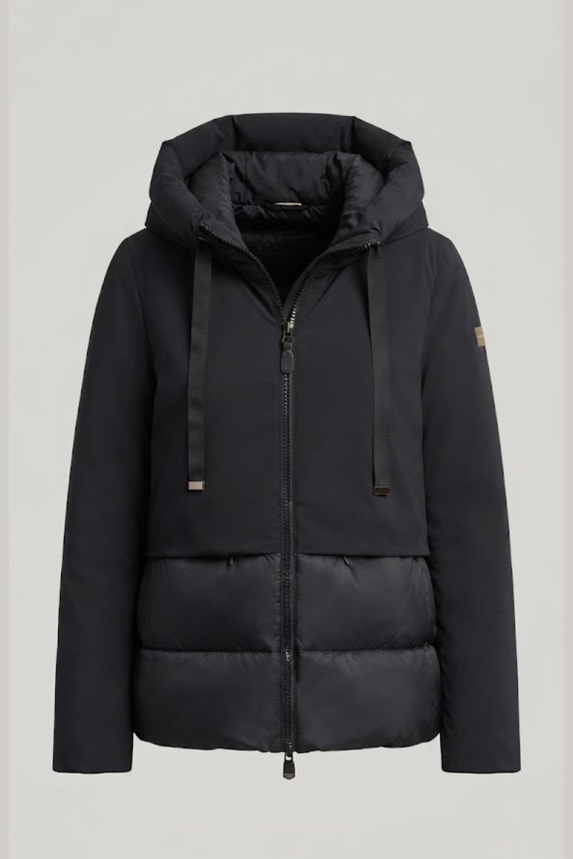 Giaccone spalmato e metà piumino LIN3545 NERO LINDAS 