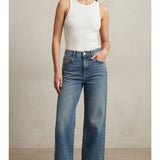 Pantalone jeans sabbiato con piegone LIN603 DENIM LINDAS 