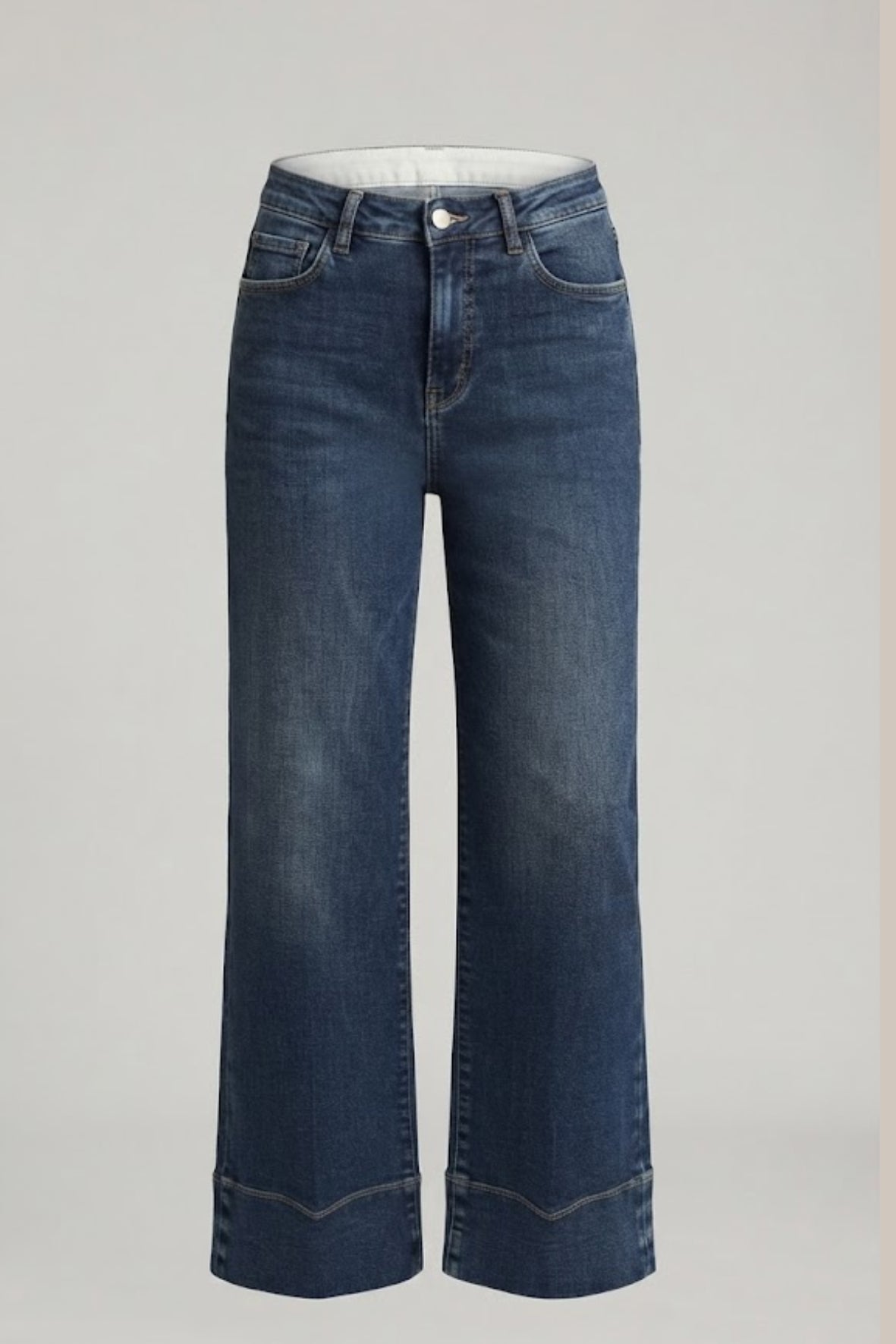 Pantalone jeans finto piegone LIN604 BLU LINDAS 