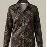 Camicia fantasia cachemire damasco LIN647 NERO LINDAS 
