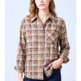 camicia quadroni LIN649 BEIGE LINDAS 