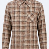 camicia quadroni LIN649 BEIGE LINDAS 