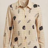 Camicia fantasia geometrica LIN650 BURRO LINDAS 
