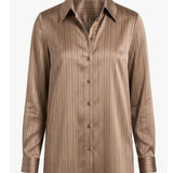 camicia rigata devorè LIN654 NOCCIOLA LINDAS 