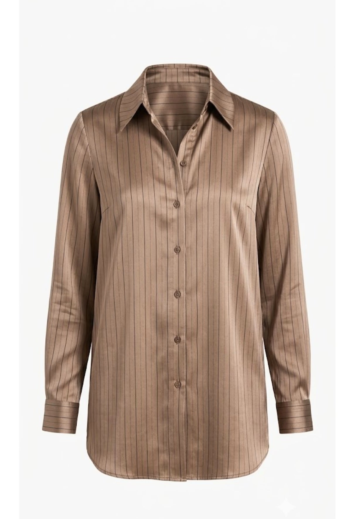 camicia rigata devorè LIN654 NOCCIOLA LINDAS 