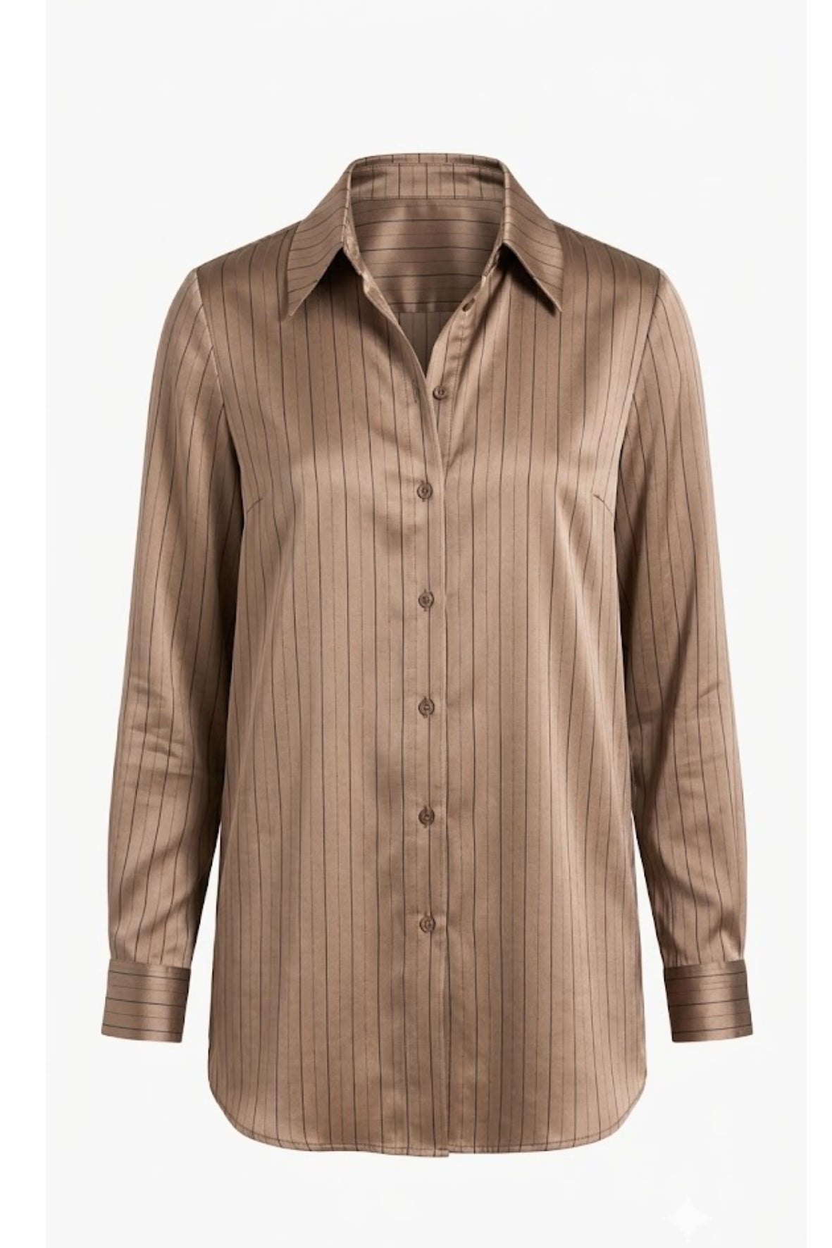 camicia rigata devorè LIN654 NOCCIOLA LINDAS 
