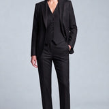 Tailleur 3 pezzi gessato AD00749 NERO MARICLA 