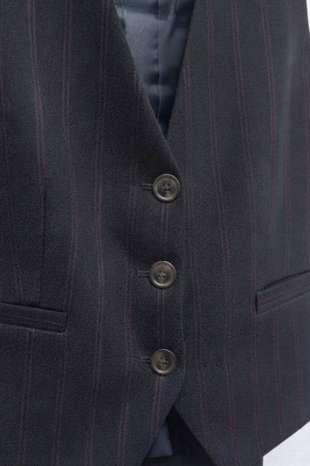 Tailleur 3 pezzi gessato AD00749 NERO MARICLA 