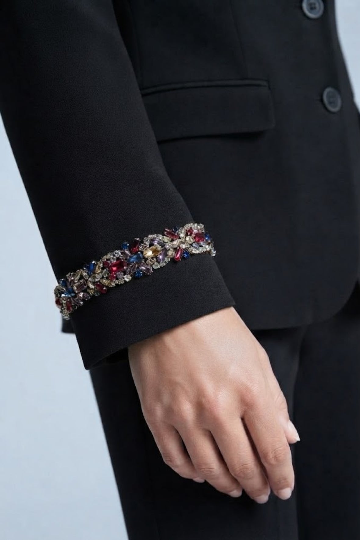 completo con maniche gioiello AD09374 NERO MARICLA 