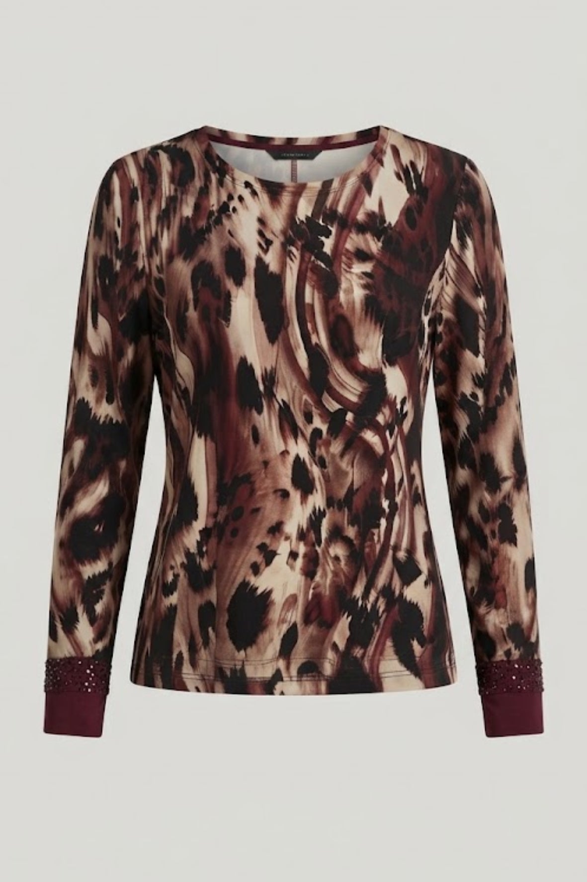 maglia fantasia CARS03600 VINO MARICLA 