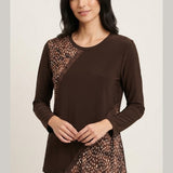 maglia pois con paiette CB03665 MORO MARICLA 