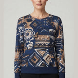 maglia fantasia CB03677 BLU MARICLA 