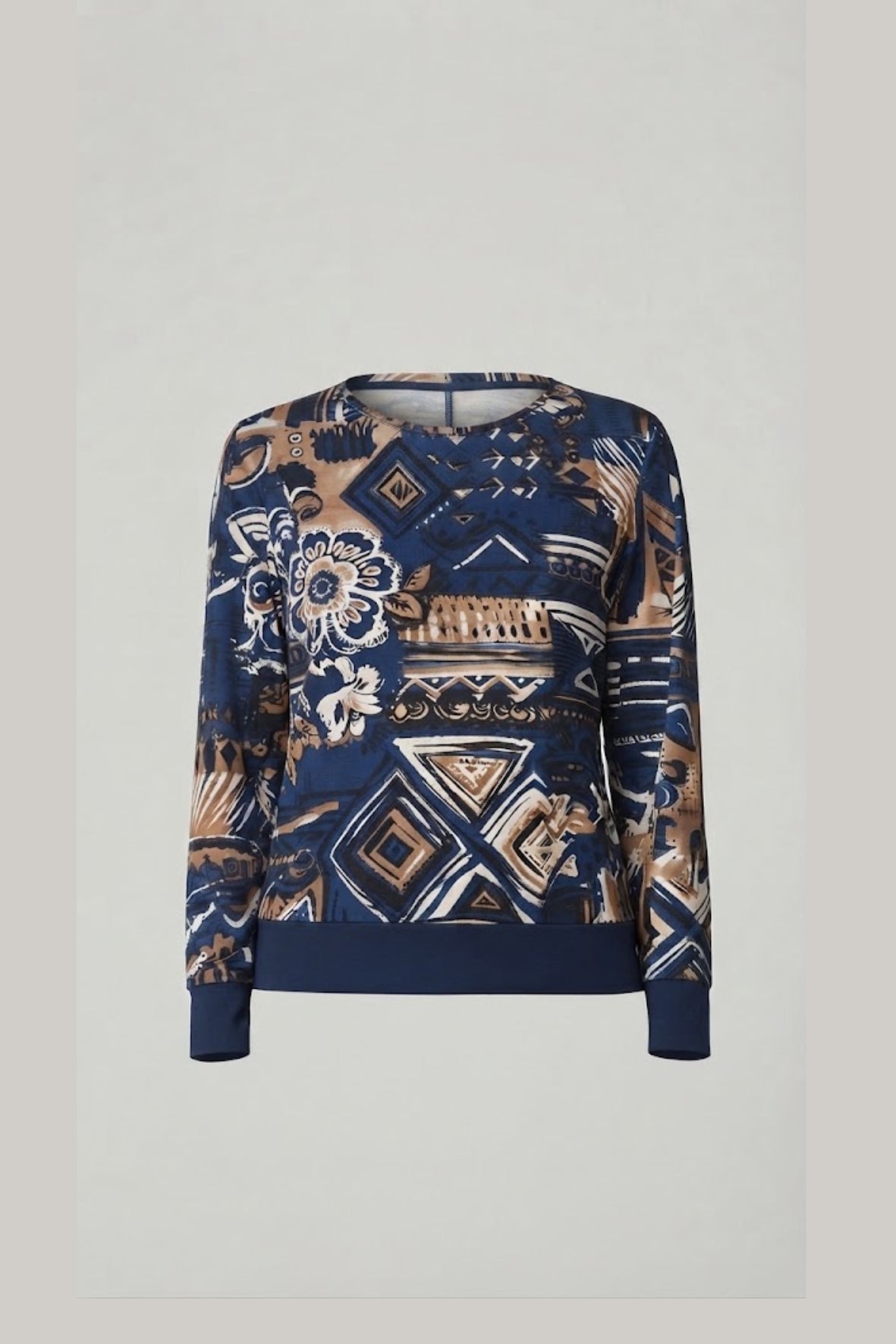 maglia fantasia CB03677 BLU MARICLA 