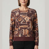 maglia fantasia CB03677 VINO MARICLA 