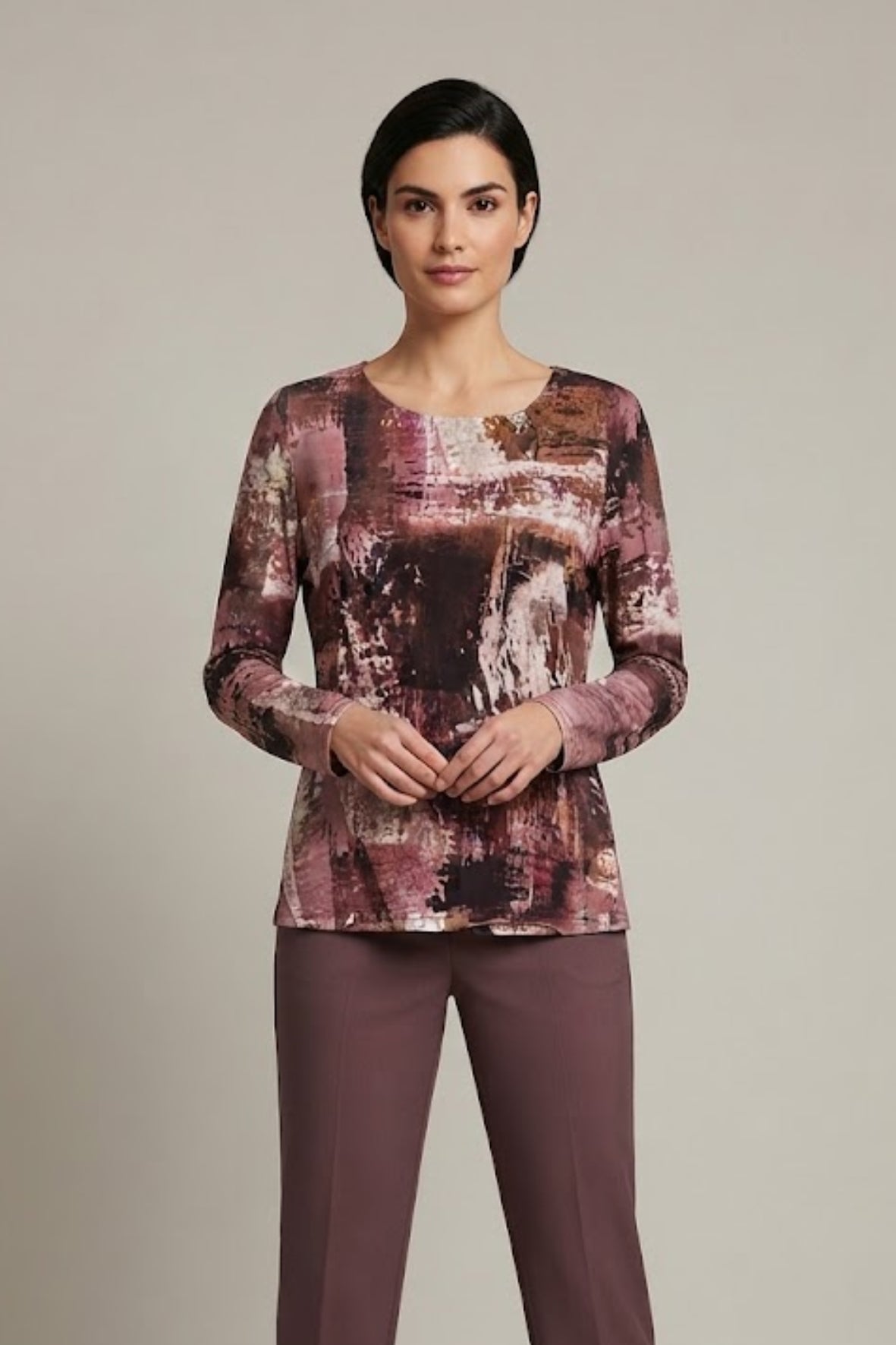 casacca fantasia CB03705 VINO MARICLA 
